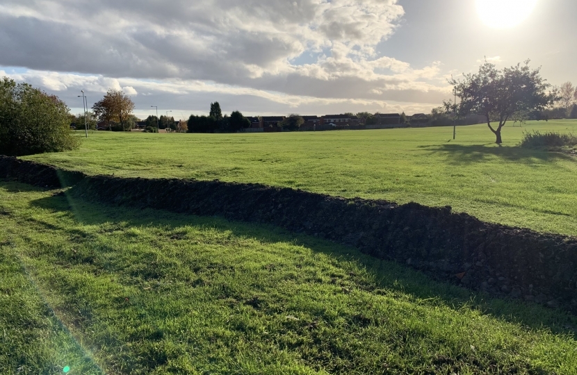 These will help stop vehicles from accessing the field