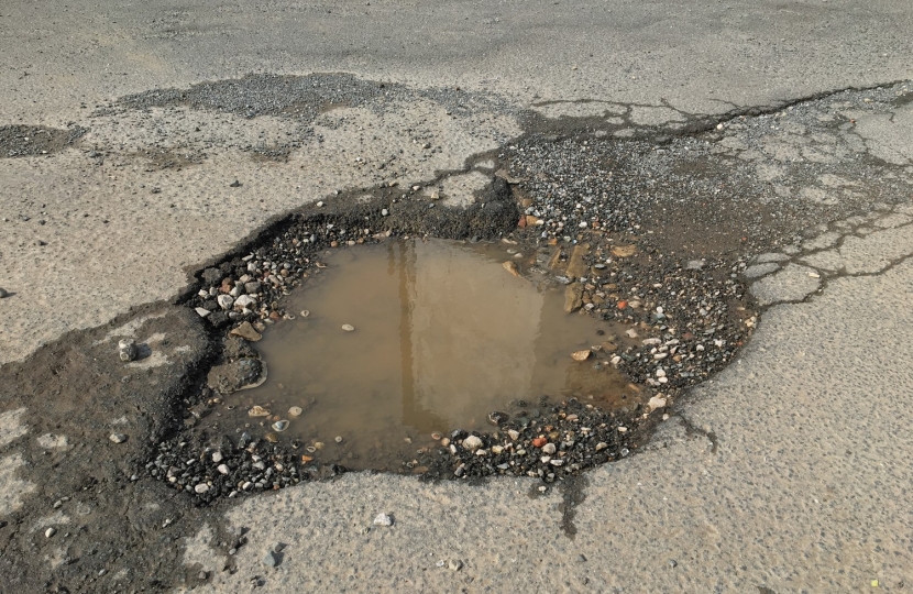 Picture of a pothole