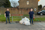 Your Willenhall Conservative team with the bags that they collected