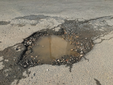 Picture of a pothole