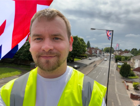 Councillor Adam Hicken Willenhall North Jubilee Flags New Invention